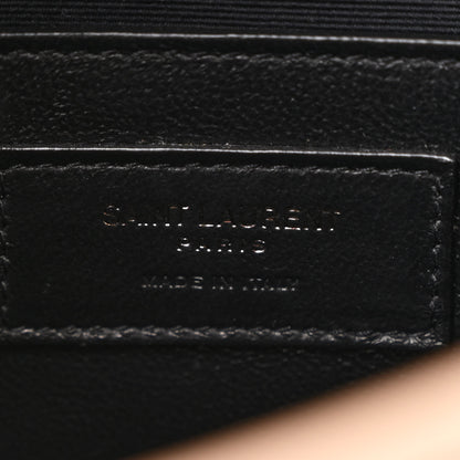 Saint Laurent Crinkled Calfskin Matelasse Monogram Baby Niki Chain Satchel Light Taupe 6 of 10