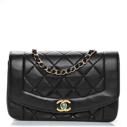 Chanel Lambskin Quilted Small Single Flap Black 1 of 12