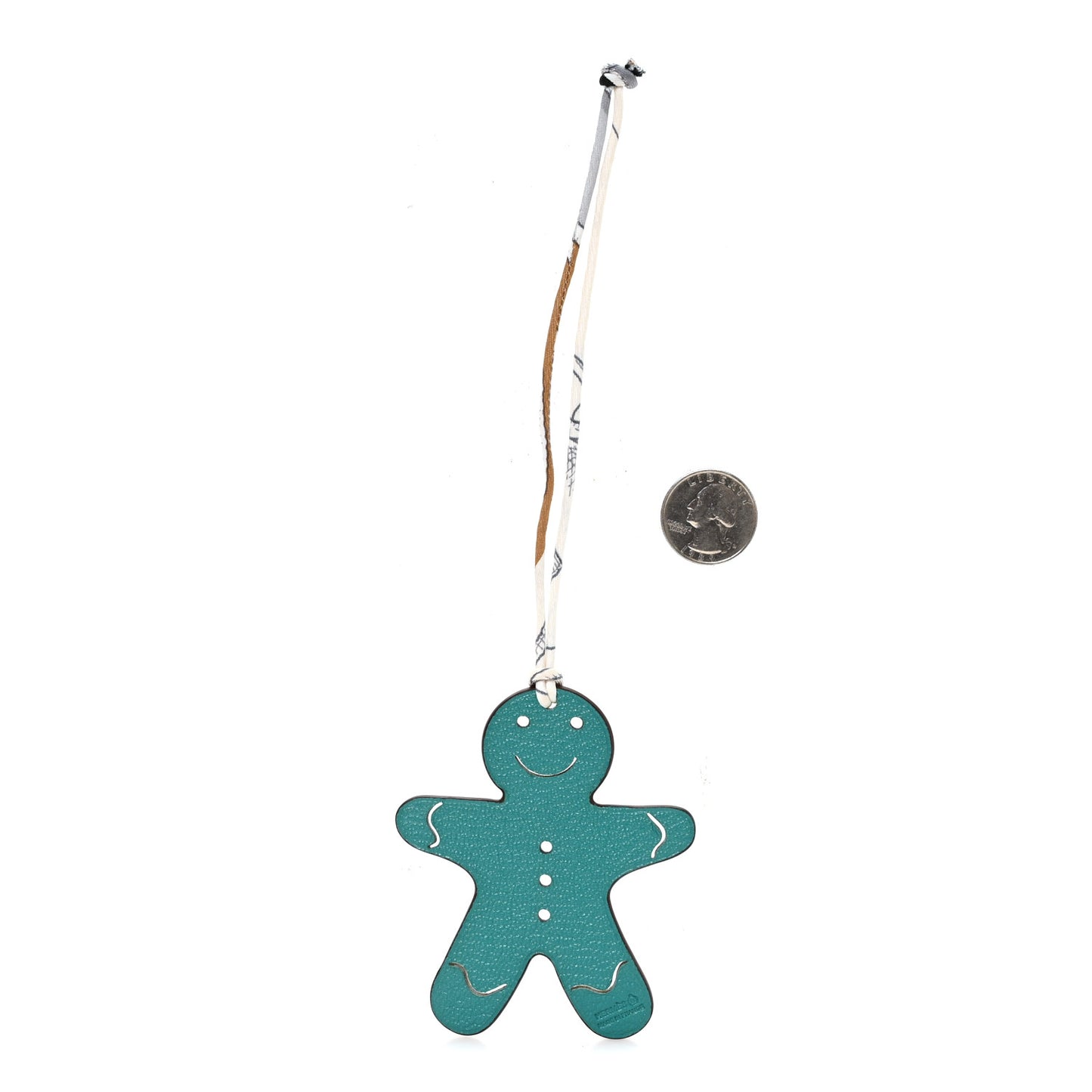 Taurillon Clemence Epsom Petit H Gingerbread Bag Charm