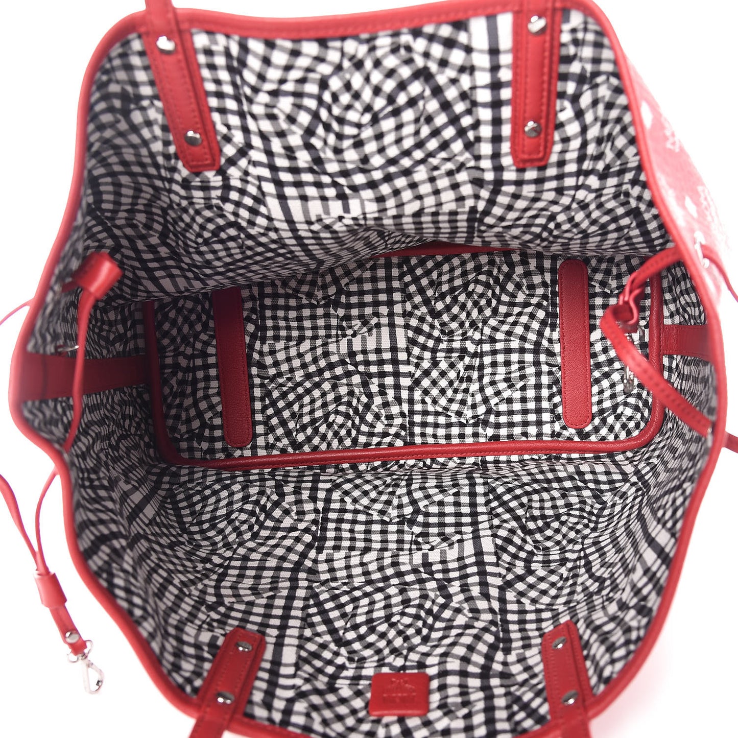 Visetos Medium Reversible Shopper Tote Ruby Red