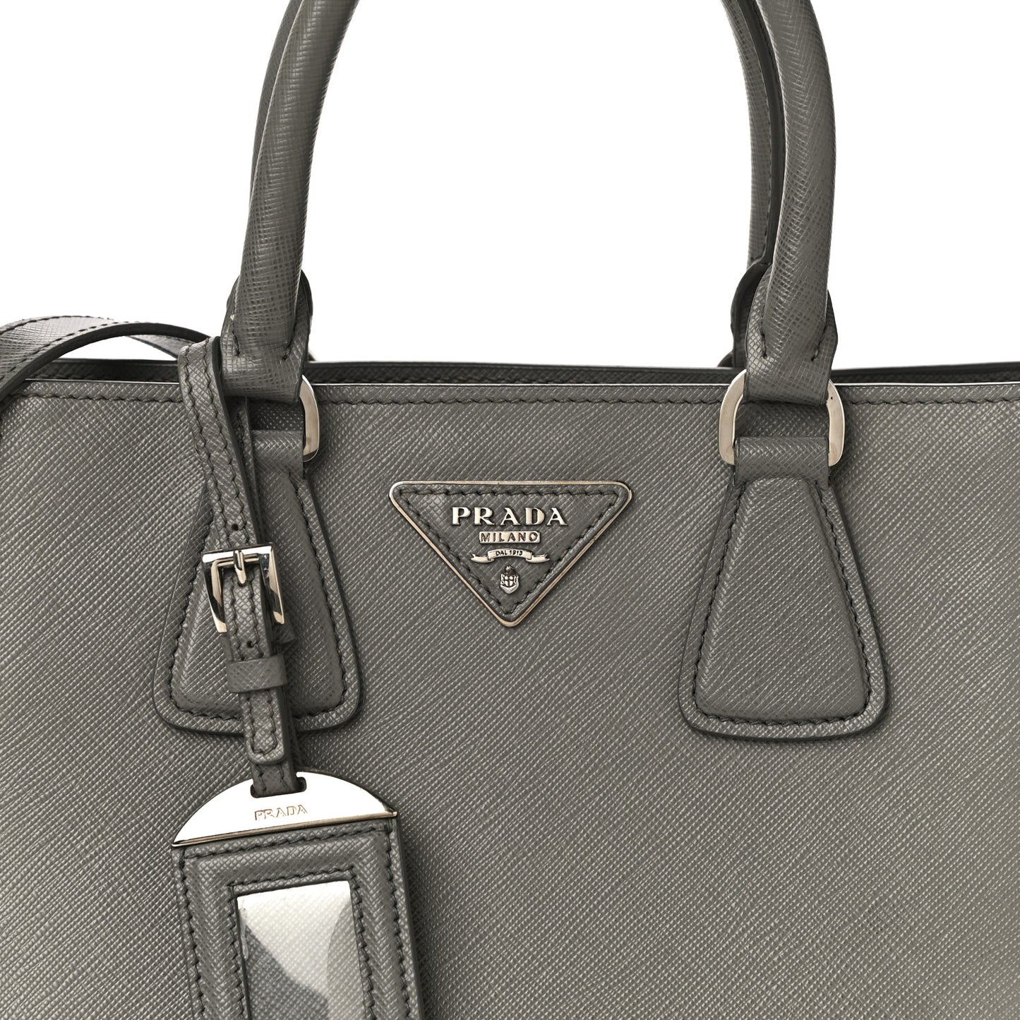 Saffiano Lux Bi-Color Tote Marmo Nube