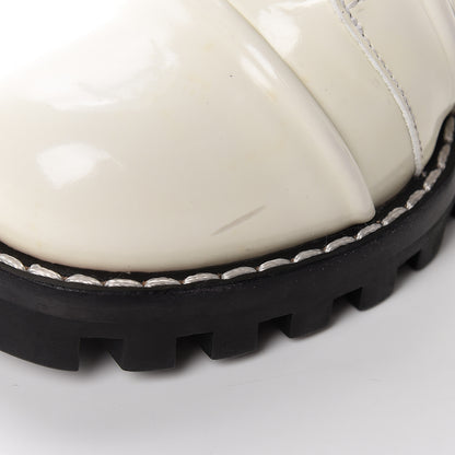 Louis Vuitton Patent Calfskin Spaceship Star Trail Ankle Boots 39 White 10 of 14