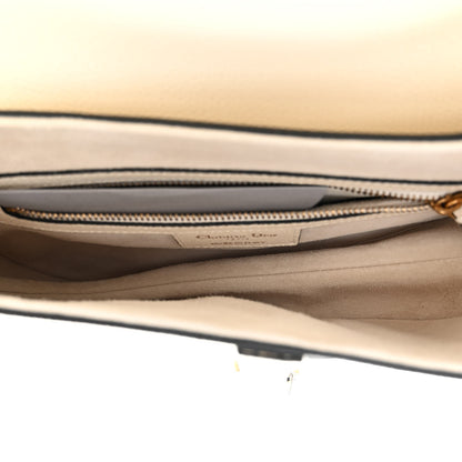 Christian Dior Grained Calfskin Saddle Bag White 5 of 9