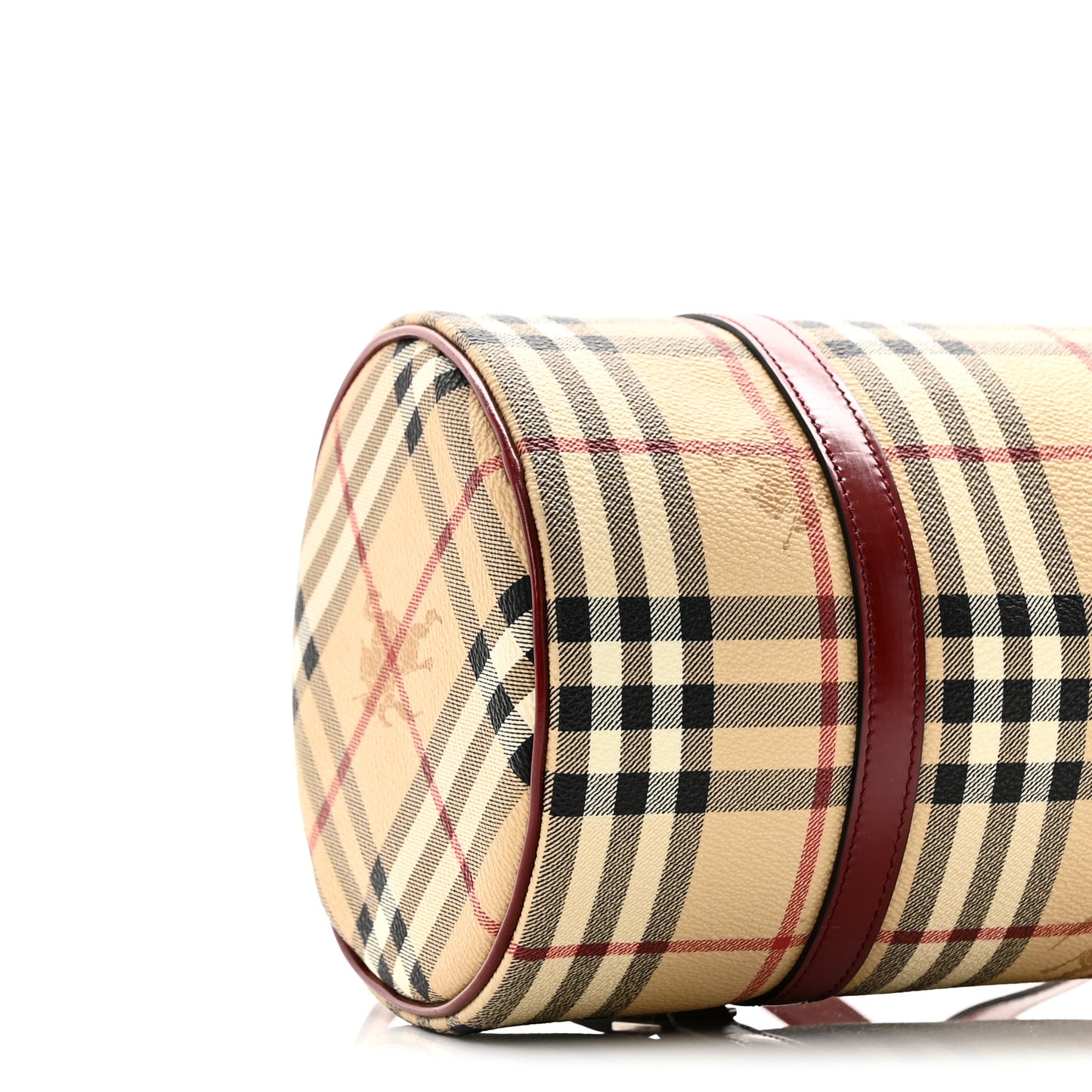 Haymarket Check Barrel Bag Red