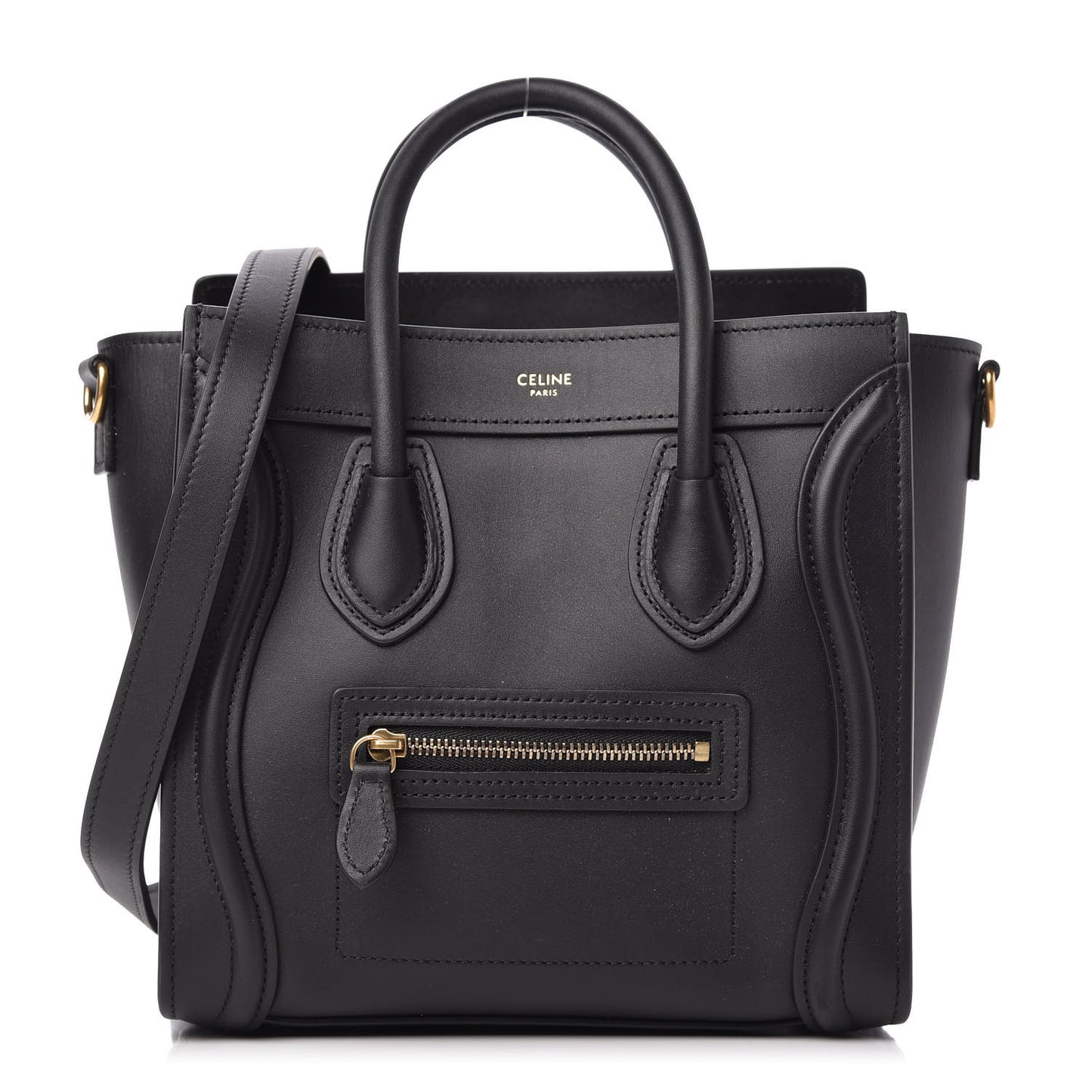 Smooth Calfskin Nano Luggage Black