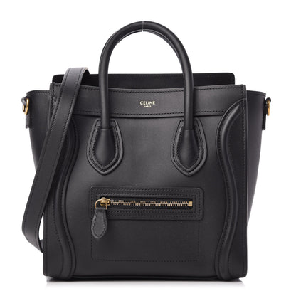 Celine Smooth Calfskin Nano Luggage Black 1 of 9