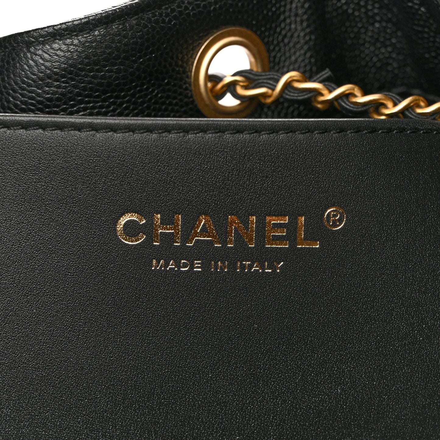 Caviar Quilted Large Chanel 25 Handbag Black