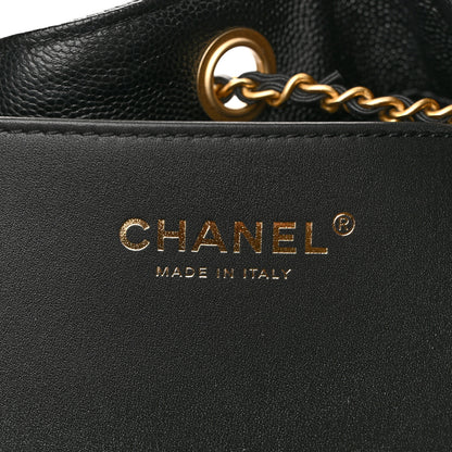 Chanel Caviar Quilted Large Chanel 25 Handbag Black 7 of 11