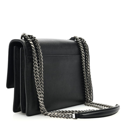 Saint Laurent Calfskin Stars and Hearts Medium Monogram Sunset Black 3 of 9