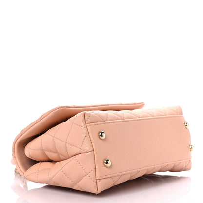Chanel Caviar Quilted Mini Coco Handle Flap Light Pink 3 of 10
