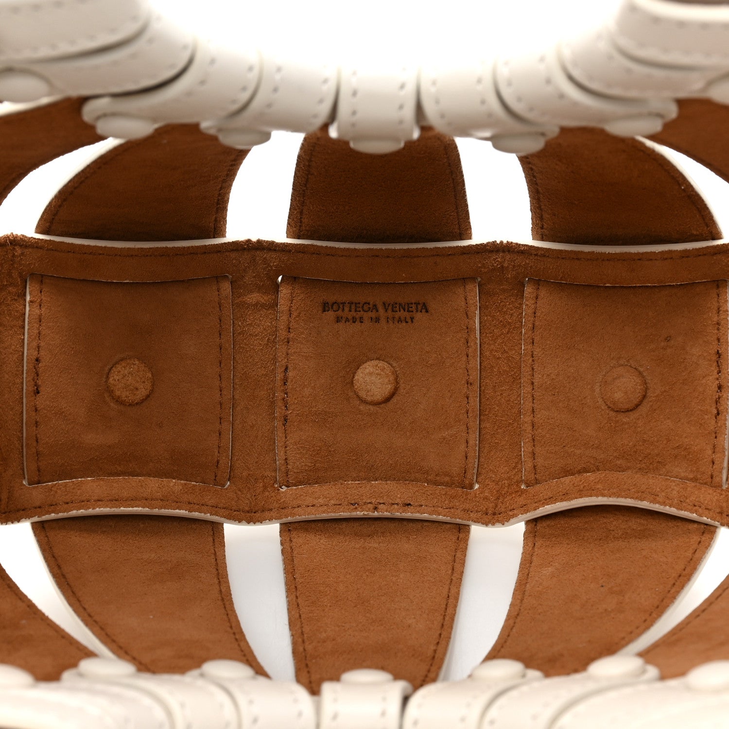 Bottega Veneta French Calfskin Small Shell White Frost 8 of 14