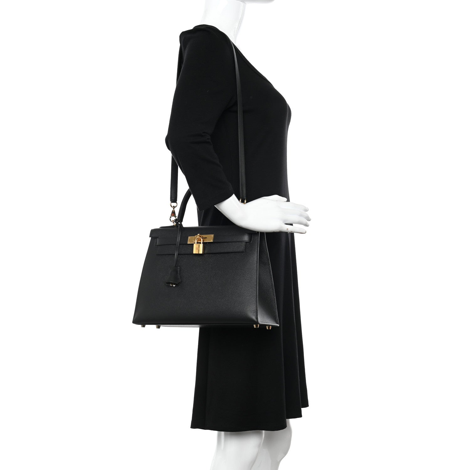 Hermes Epsom Kelly Sellier 28 Black 2 of 11