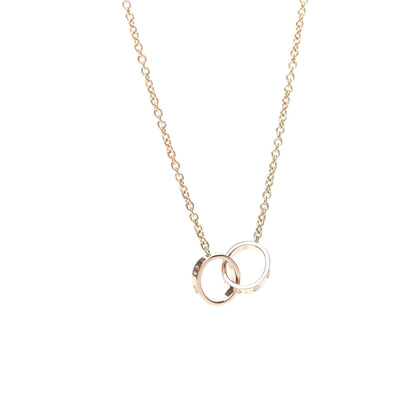 Cartier 18K Pink Gold Interlocking LOVE Necklace 3 of 8