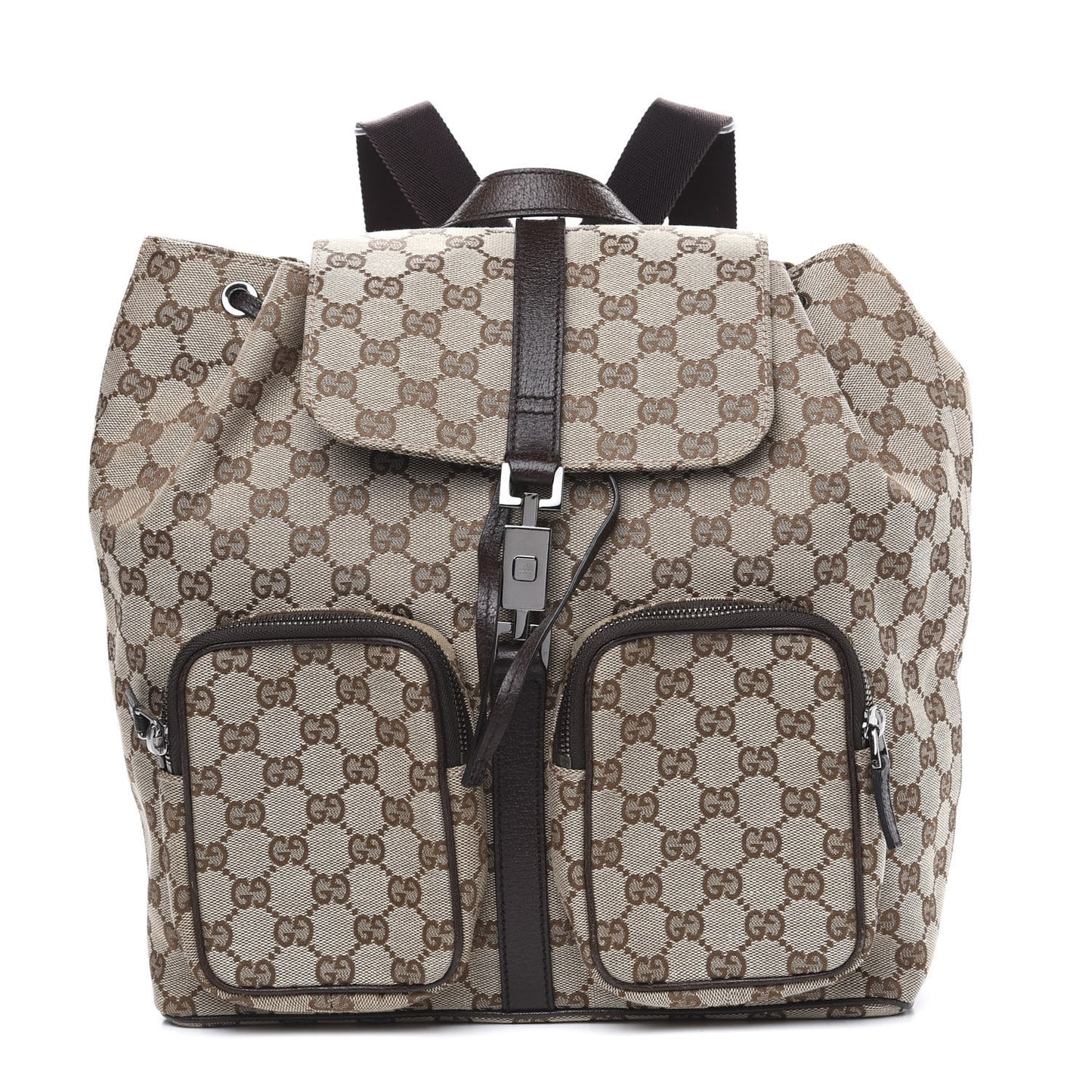 Monogram Backpack Dark Brown