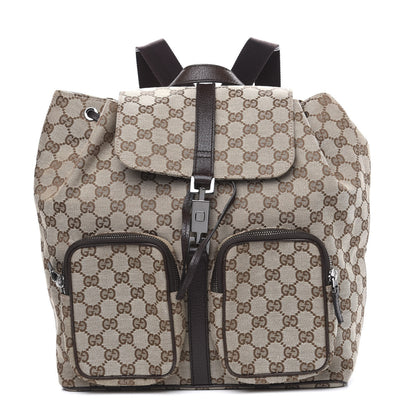 Gucci Monogram Backpack Dark Brown 1 of 8