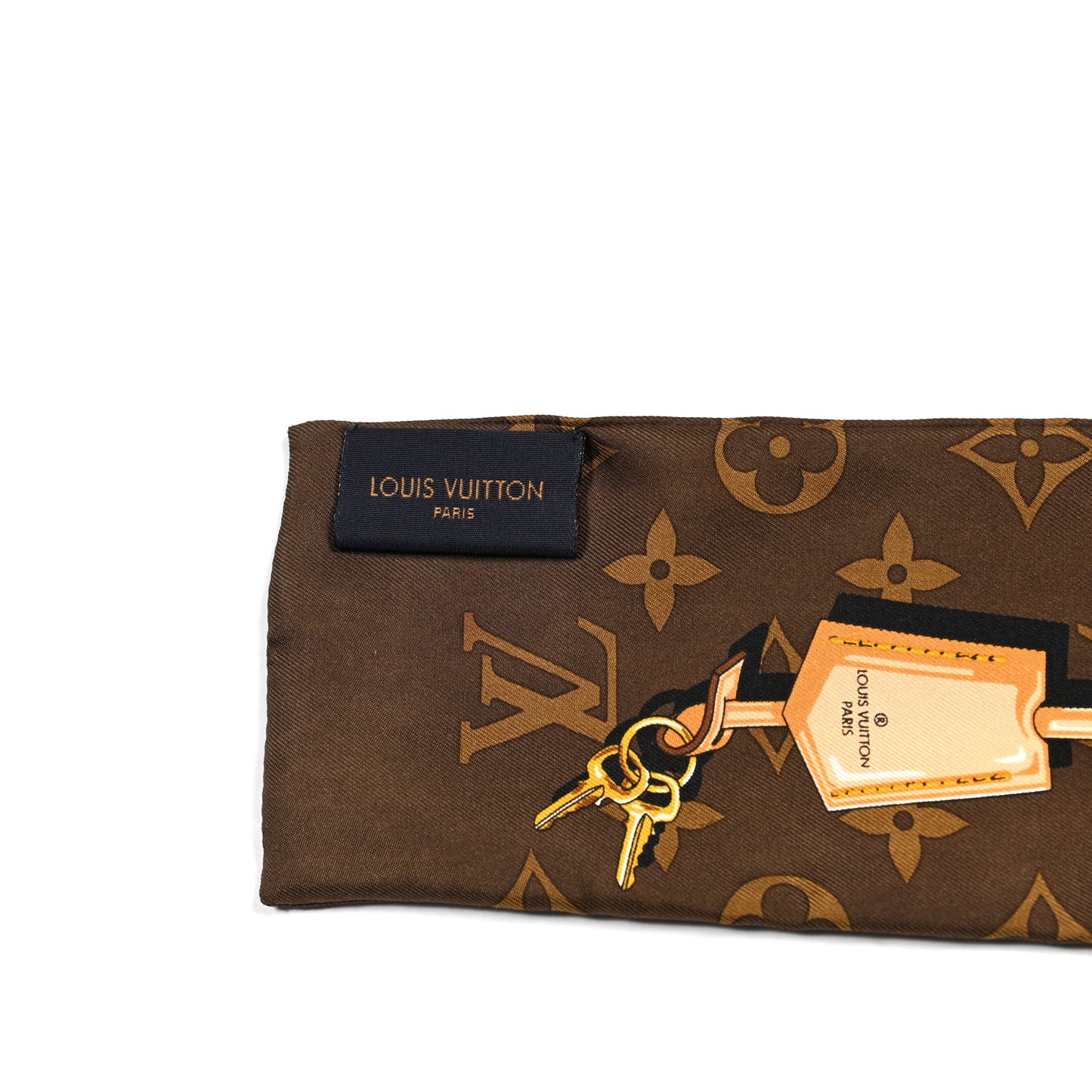 Silk Monogram Confidential Bandeau Brown