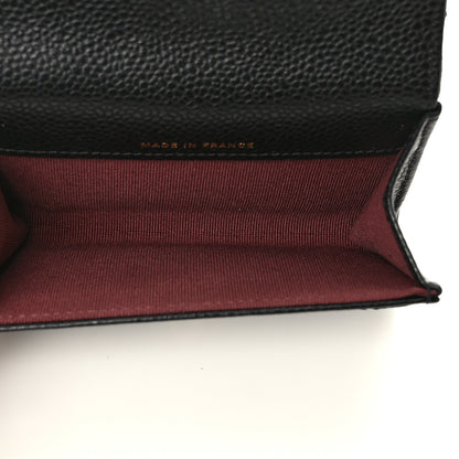 Chanel Caviar Quilted Flap Card Holder Wallet Black 5 of 8