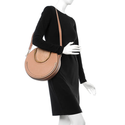 Chloe Goatskin Suede Medium Pixie Bag Nougat 2 of 7