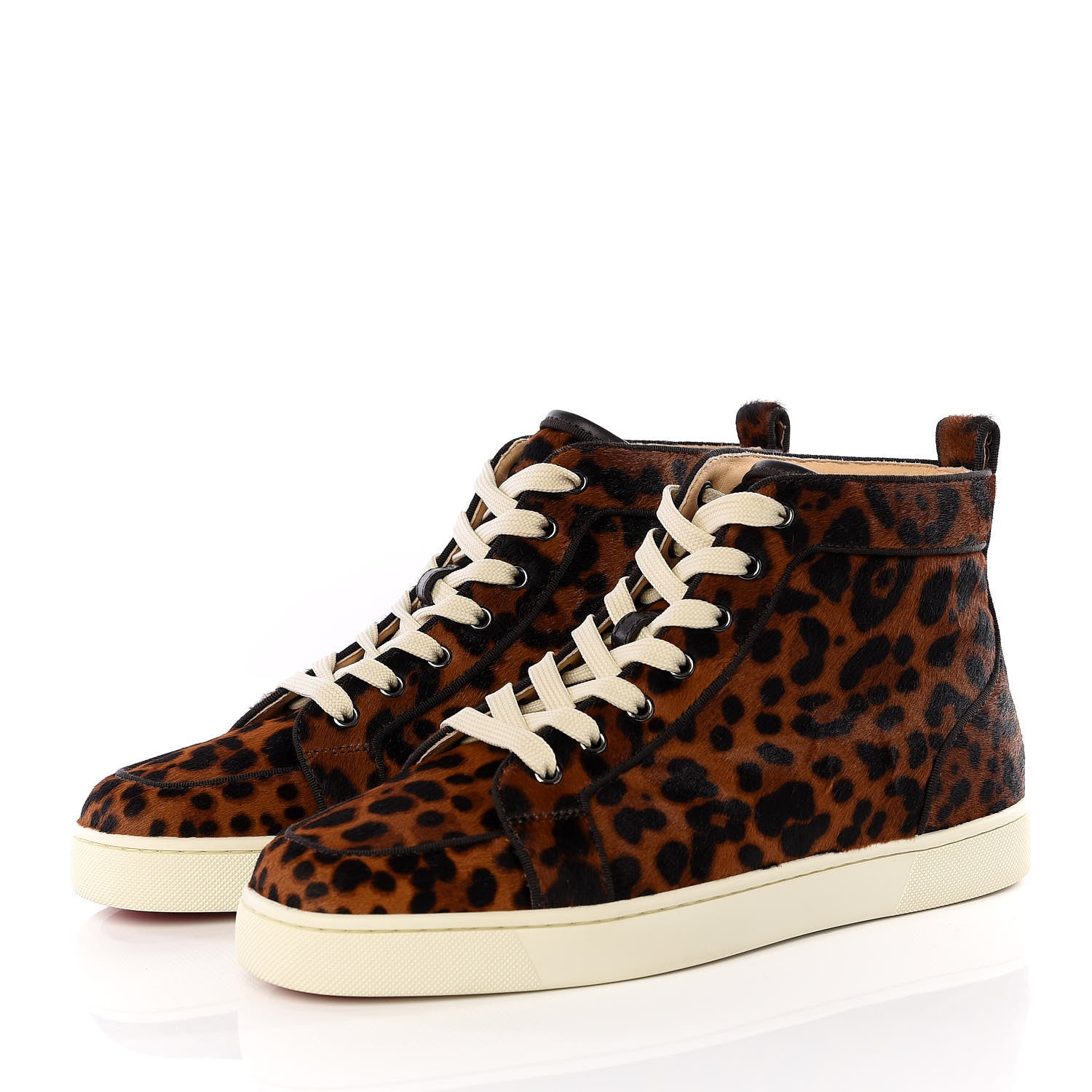 Christian Louboutin Pony Hair Mens Rantus Orlato Flat Sneakers 41.5 Leopard 2 of 11