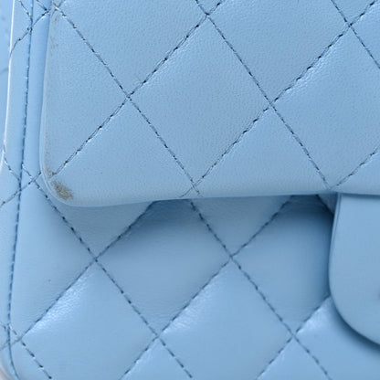 Chanel Lambskin Quilted Mini Rectangular Flap Light Blue 11 of 11