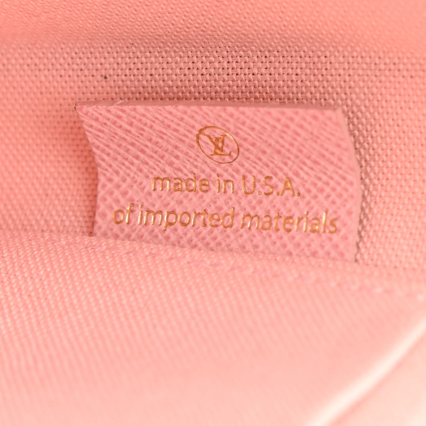 Damier Azur Pochette Felicie Chain Wallet Rose Ballerine
