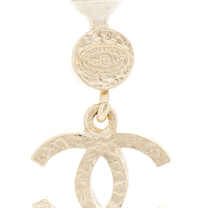 Chanel CC Crystal Drop Earrings Gold 4 of 5