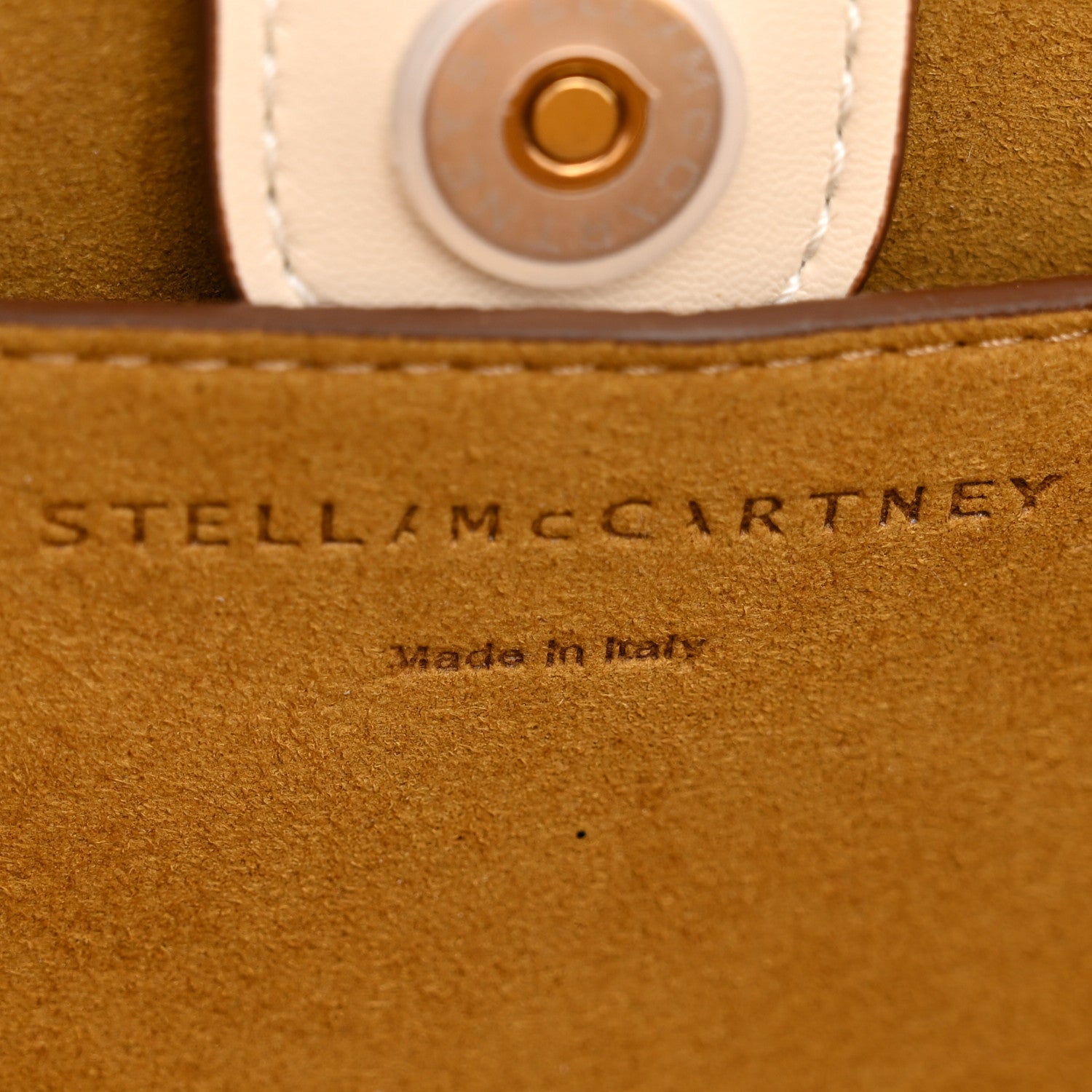 Stella McCartney Eco Alter Nappa Perforated Logo Double Top Handle Crossbody Bag White 6 of 10