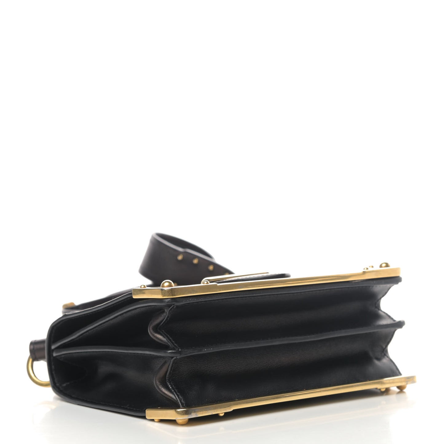 City Calf Saffiano Cahier Bag Black