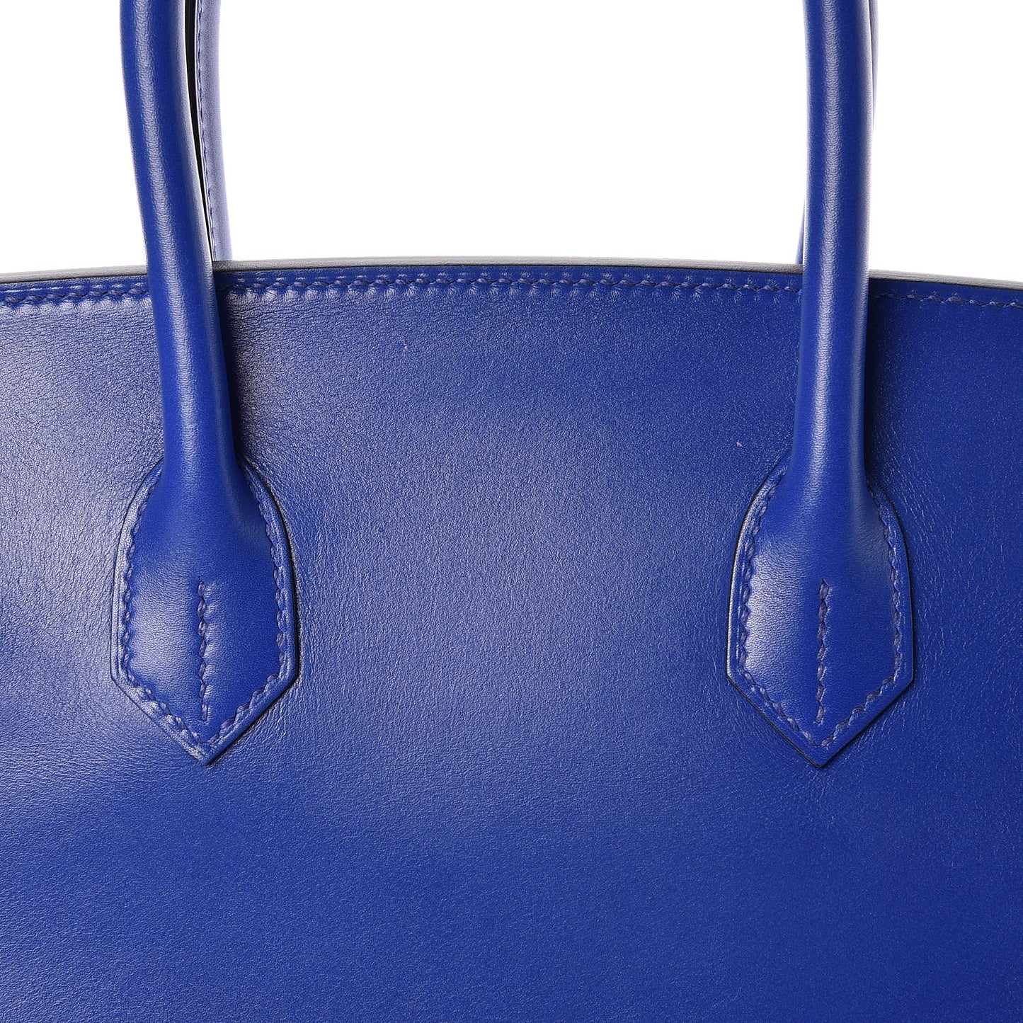 Tadelakt Birkin 30 Bleu Electrique