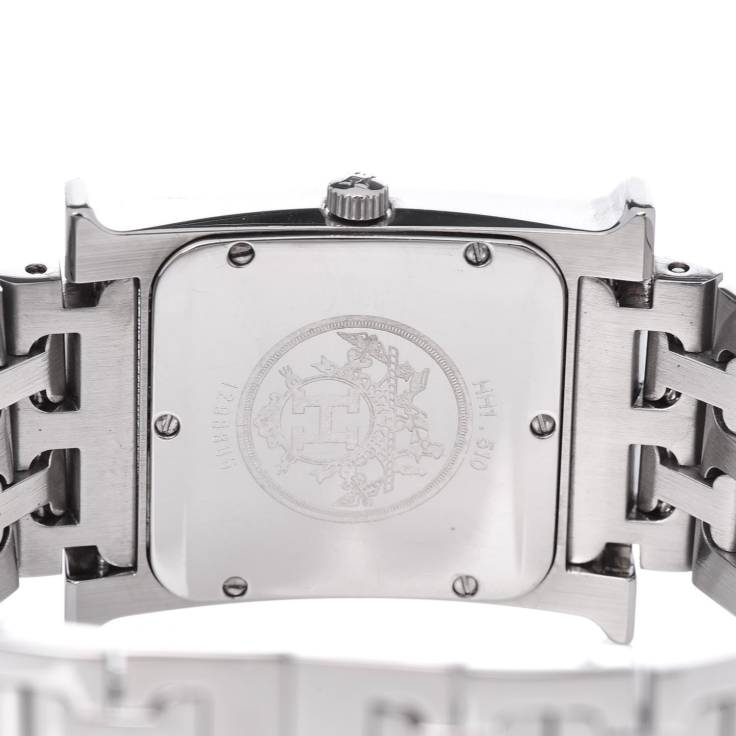 Hermes Stainless Steel 26mm Heure H Hour Quartz Watch Black 5 of 6