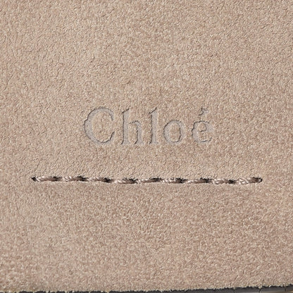 Chloe Calfskin Suede Medium Faye Shoulder Bag Motty Grey 8 of 12