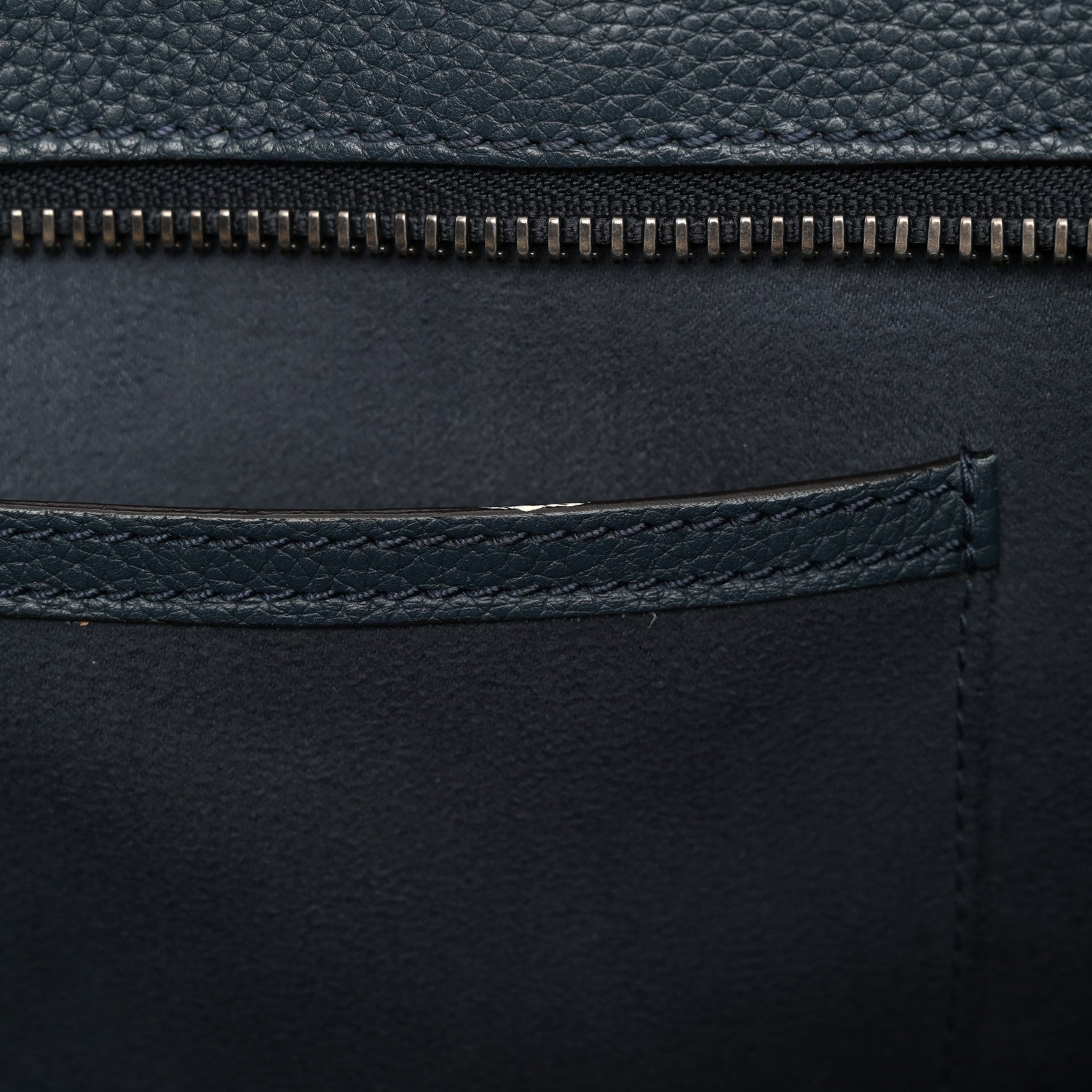Celine Drummed Calfskin Mini Luggage Slate 14 of 14
