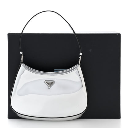 Prada Spazzolato Cleo Shoulder Bag Argento 11 of 11