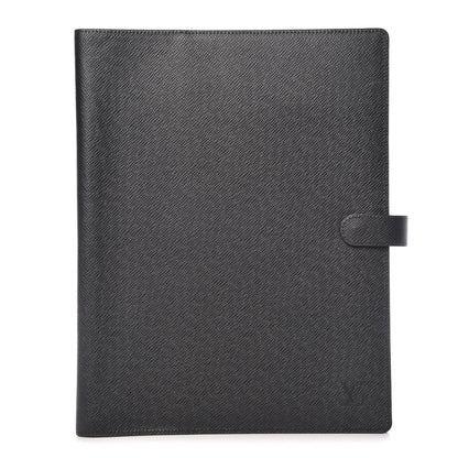 Louis Vuitton Taiga Cover Bloc A4 Agenda Black 1 of 9