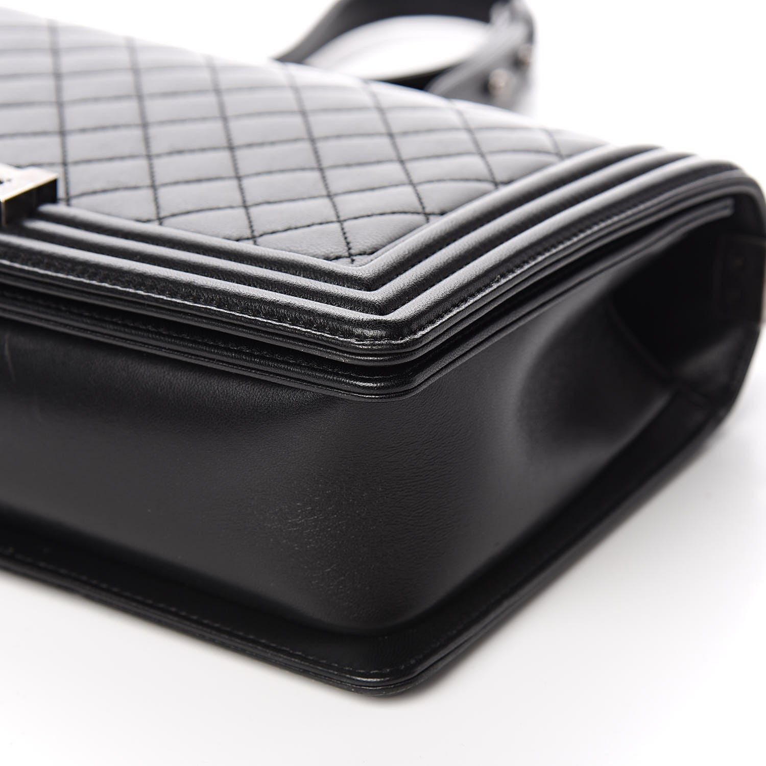Chanel Lambskin Quilted New Medium Boy Flap Black 10 of 11