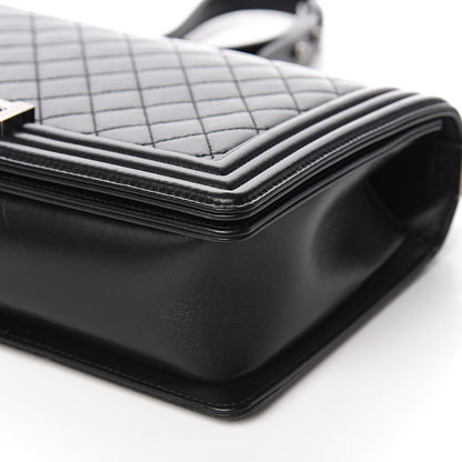 Chanel Lambskin Quilted New Medium Boy Flap Black 10 of 11