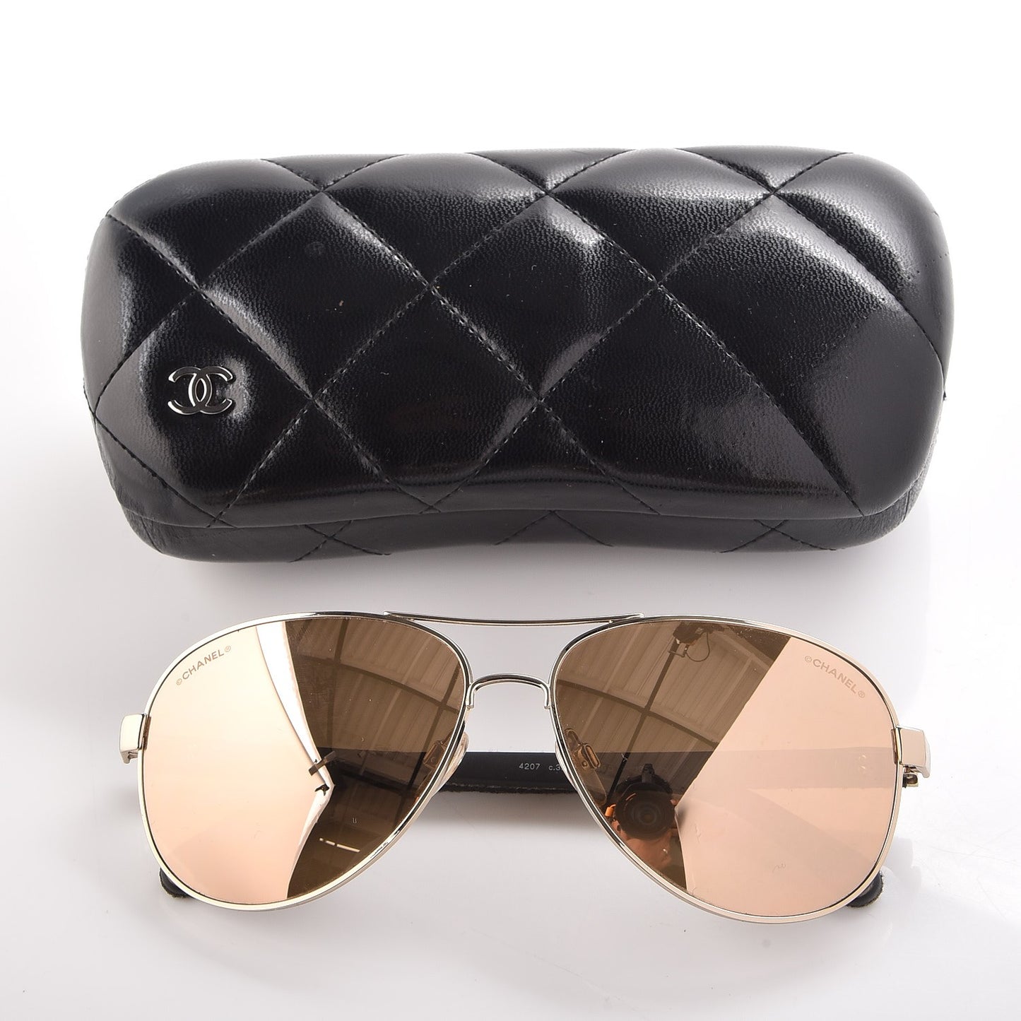 Pilot Quilting Sunglasses 4207 Gold