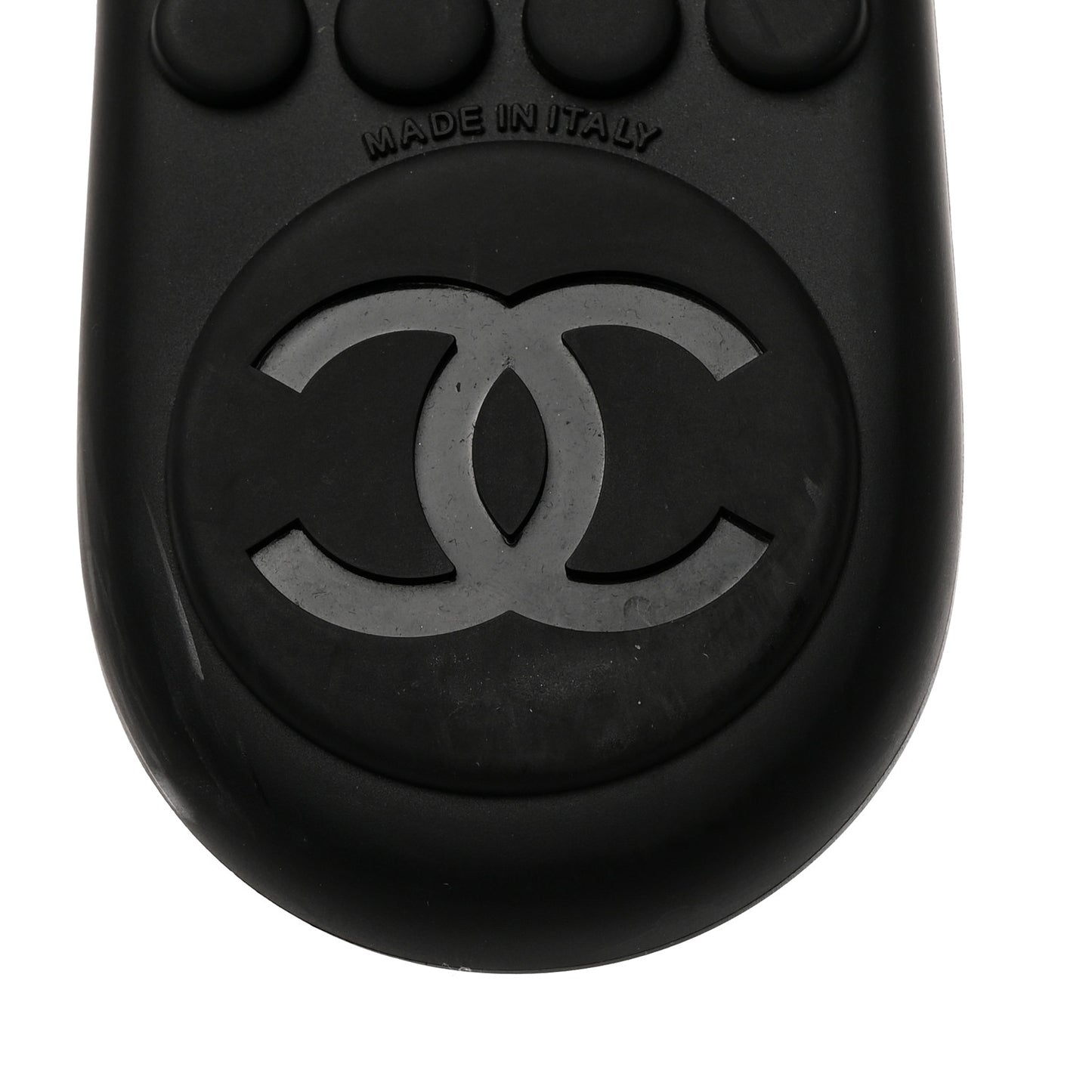 Lambskin CC Chain Thong Sandals 37 Black