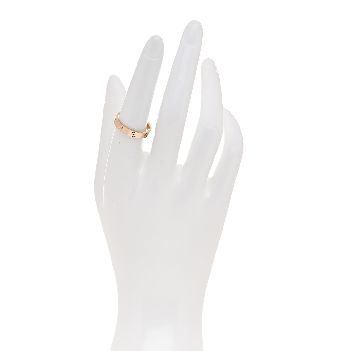 18K Pink Gold 3.5mm LOVE Wedding Band Ring 54 7