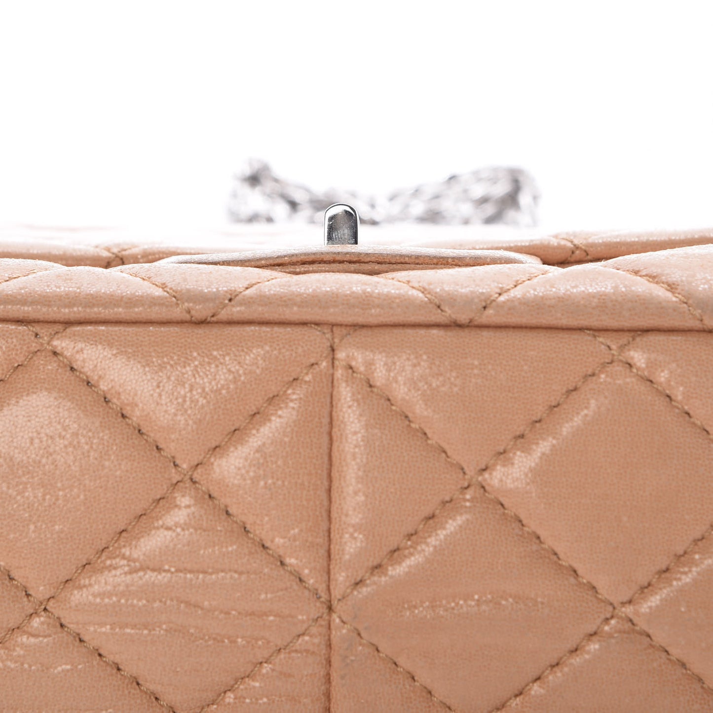 Iridescent Calfskin Quilted 2.55 Reissue 227 Flap Beige