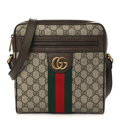 Gucci GG Supreme Monogram Web Small Ophidia Messenger Bag Brown 1 of 8