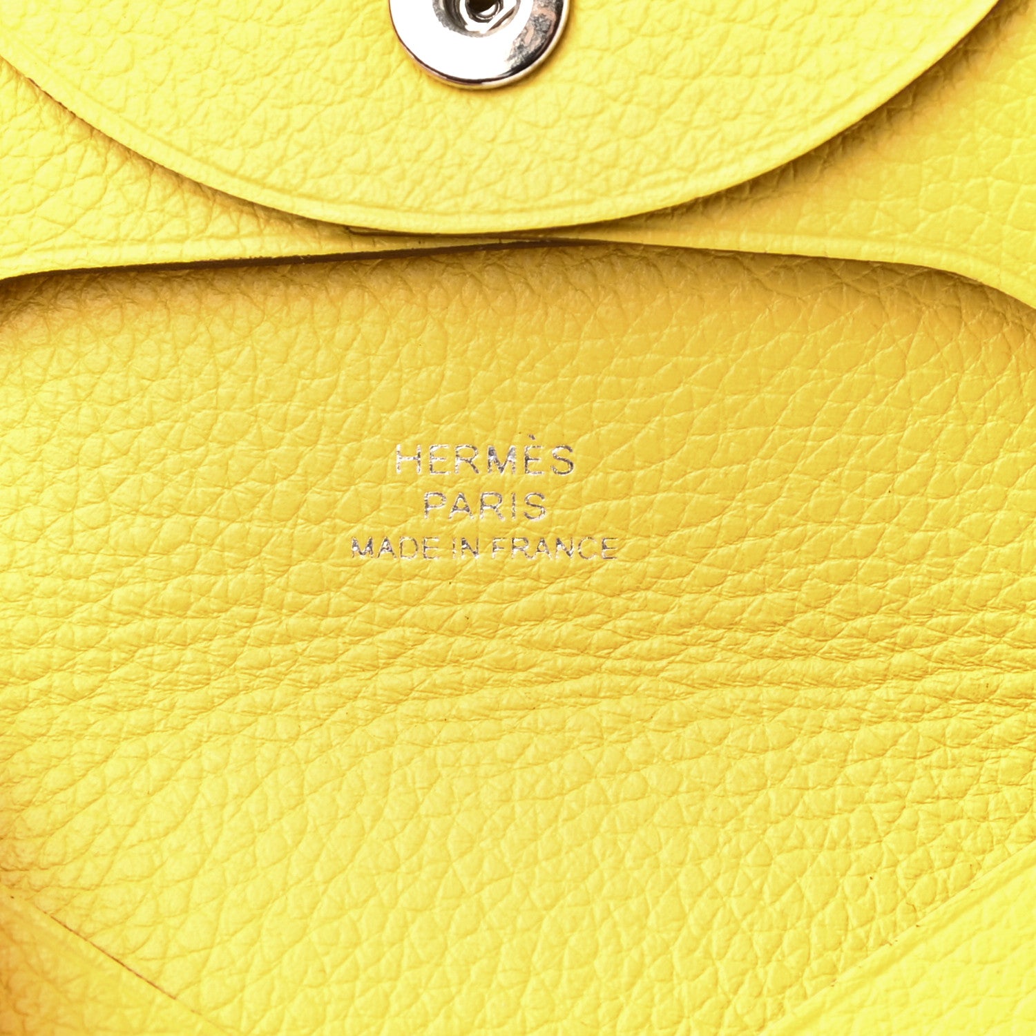 Hermes Evercolor Bastia Coin Purse Jaune De Naples 6 of 9