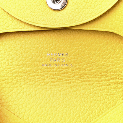 Hermes Evercolor Bastia Coin Purse Jaune De Naples 6 of 9