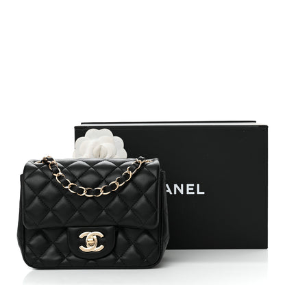 Chanel Lambskin Quilted Mini Square Flap Black 11 of 11