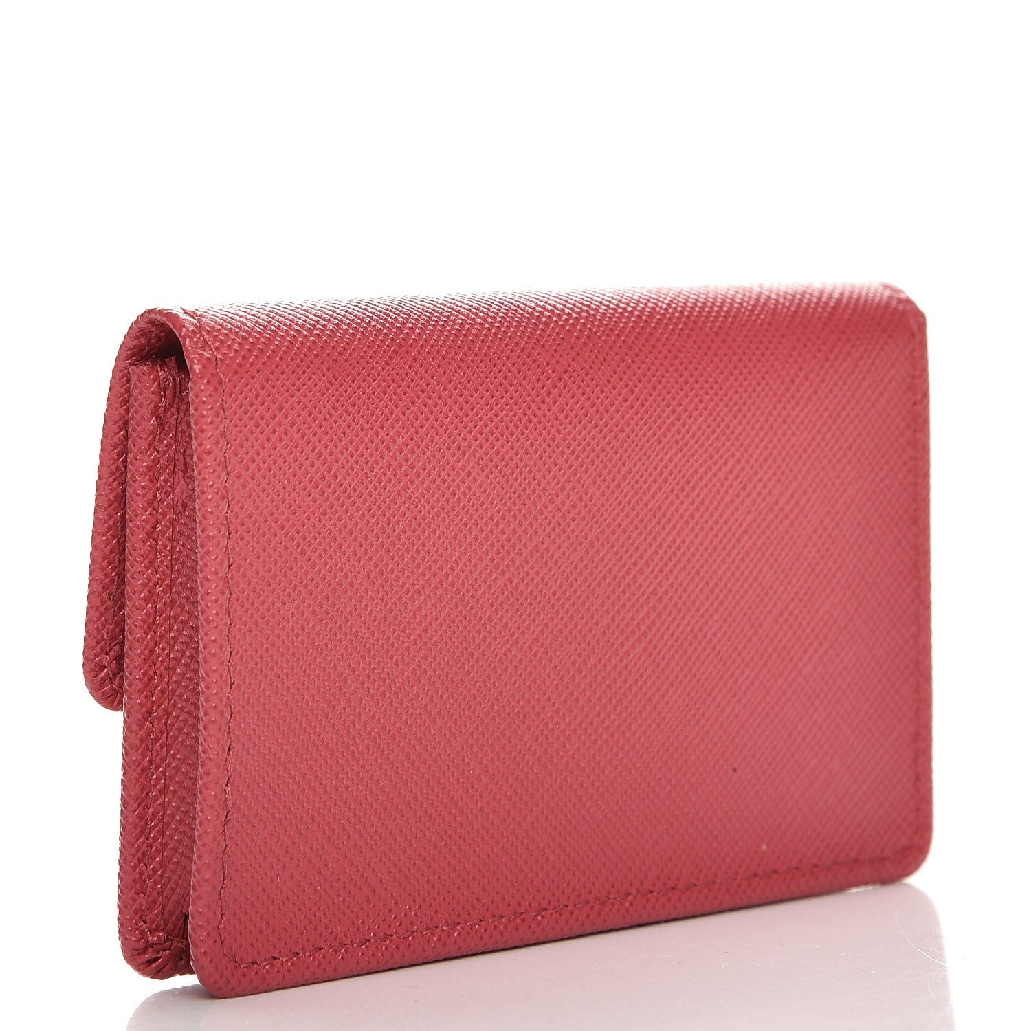 Prada Saffiano Metal Coin Purse Peonia 3 of 8