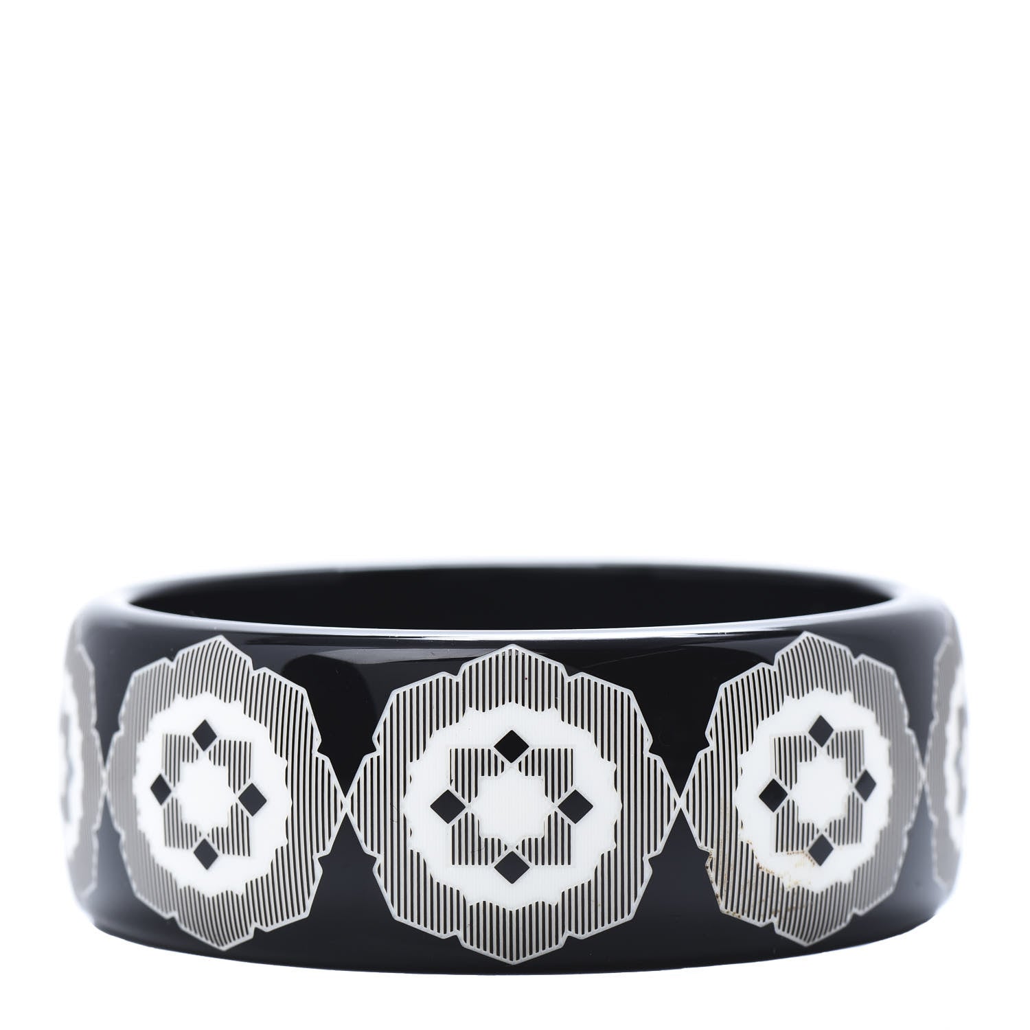 Tiffany Resin Paloma Picasso Zellige Bangle Bracelet Black 1 of 4