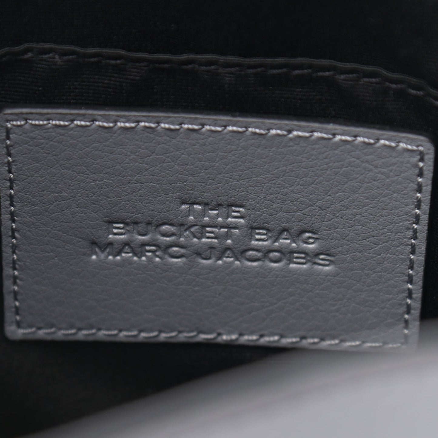 Grained Calfskin That Bucket Bag Grey