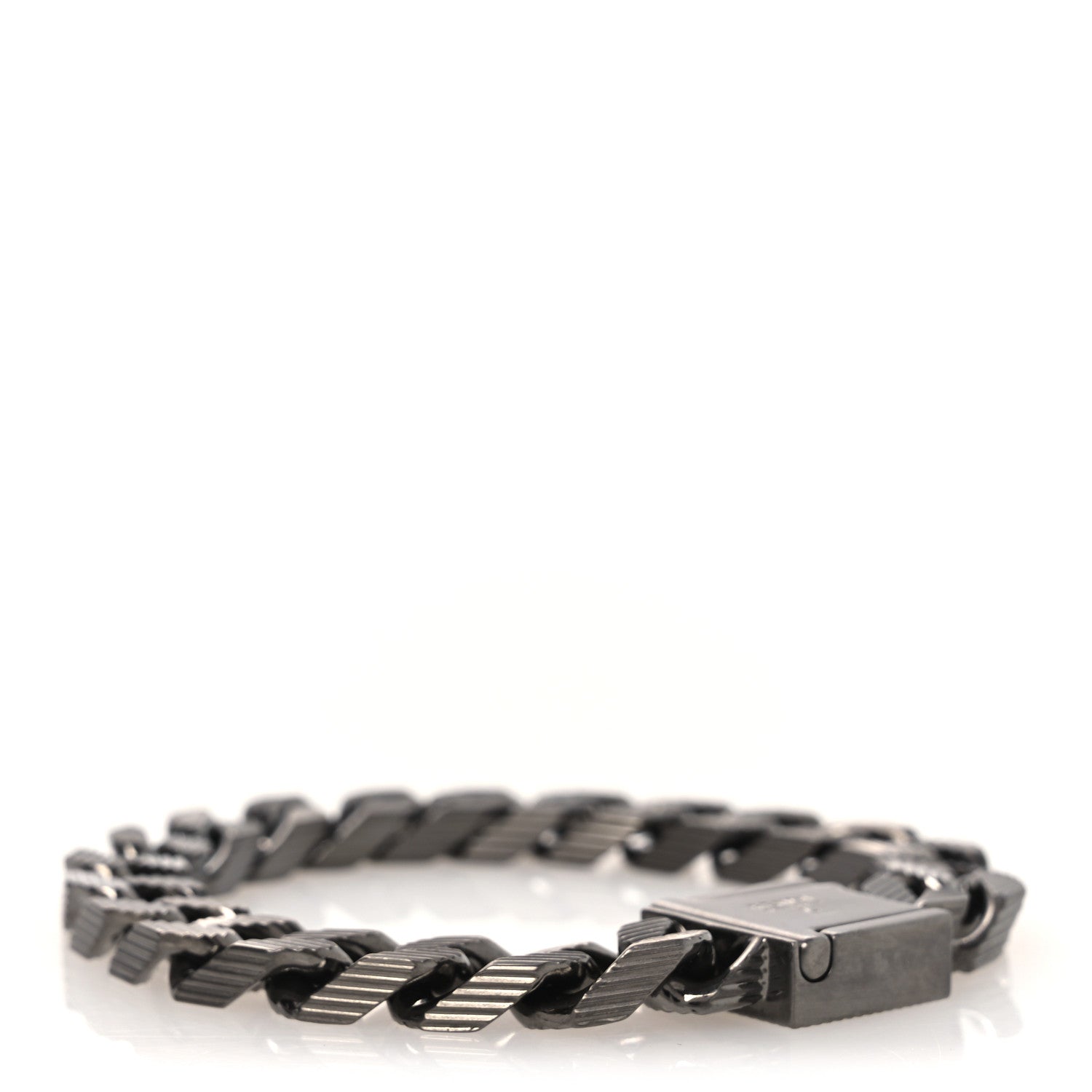 Fendi Ruthenium FF Link Bracelet L 6 of 8