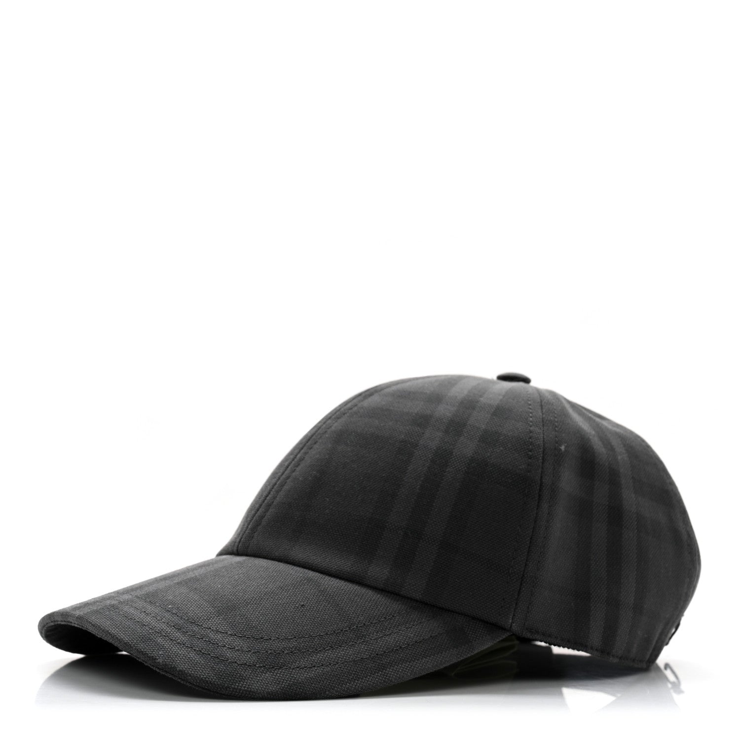 Burberry Cotton Check Baseball Hat L Charcoal 1 of 11