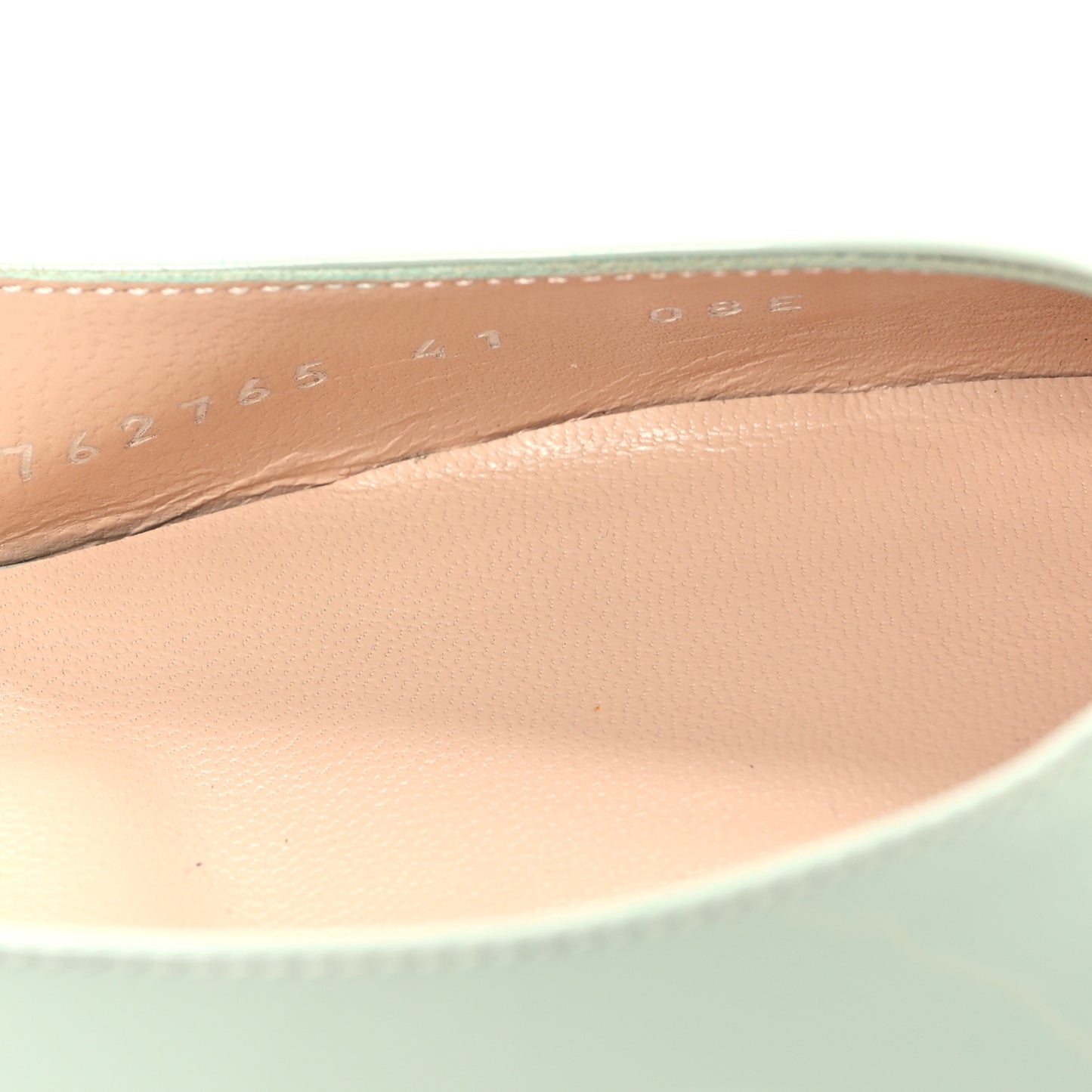 Vernice Crystal GG Ballet Flats 41 Salvy Green